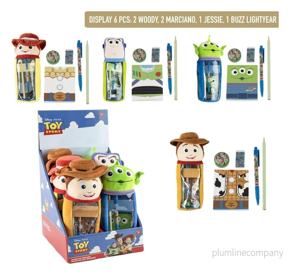 Disney gosedjurs-pennfodral med tillbehör Toy Story display (6)