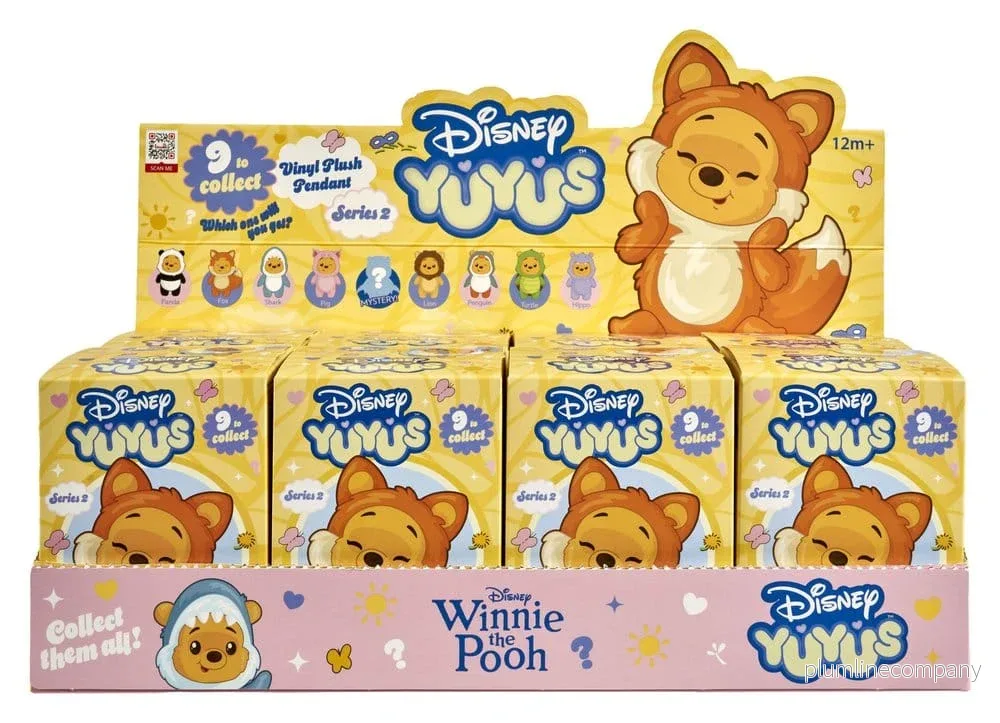 Disney YuYus gosedjursnyckelringar Våg 2 Nalle Puh 13 cm Blindbox Display (8 stycken) - Bild 3