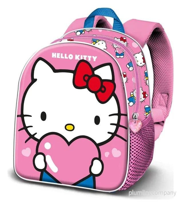 Sanrio Elite 3D Ryggsäck Hello Kitty Heart – Officiell Design med Hjärtmotiv Sanrio Elite 3D Ryggsäck Hello Kitty Heart – Officiell Design med Hjärtmotiv