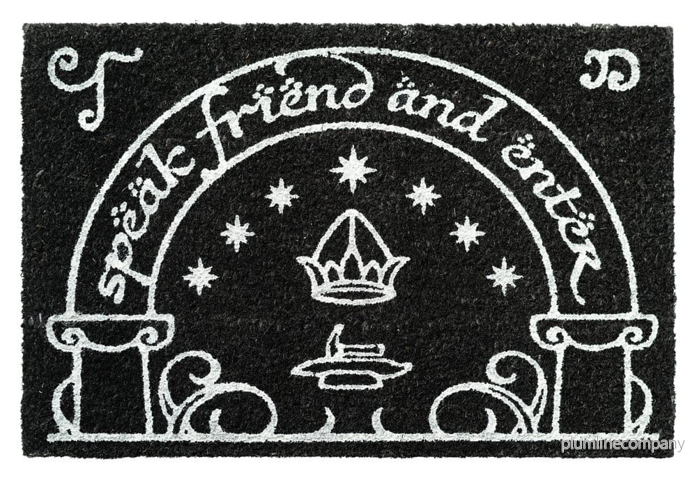 Dörrmatta The Lord of the Rings med Luminescerande Design