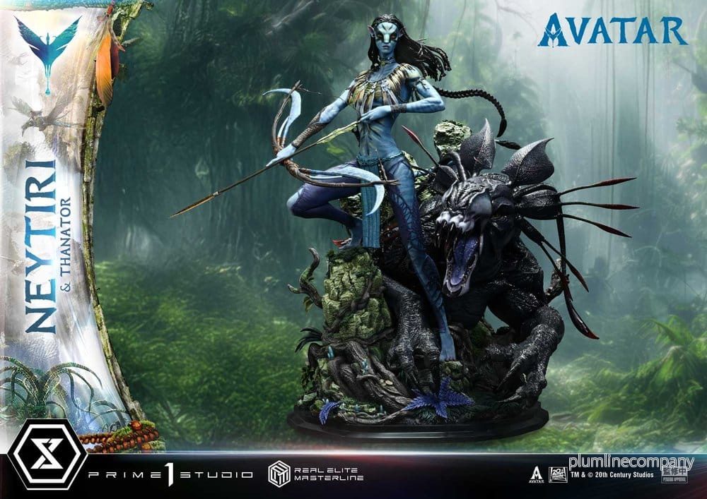Avatar (Film) Real Elite Masterline Series staty 1/4 Neytiri & Thanator 75 cm - Bild 2