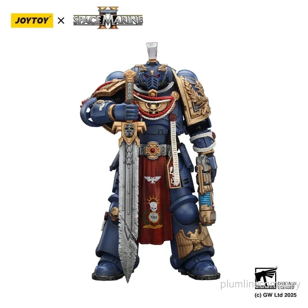 Warhammer 40,000: Space Marine 2 Action Figur Ultramarines Relic Primus Armour med Plasma Pistol och Combat Blade 13 cm Warhammer 40,000: Space Marine 2 Action Figur Ultramarines Relic Primus Armour med Plasma Pistol och Combat Blade 13 cm