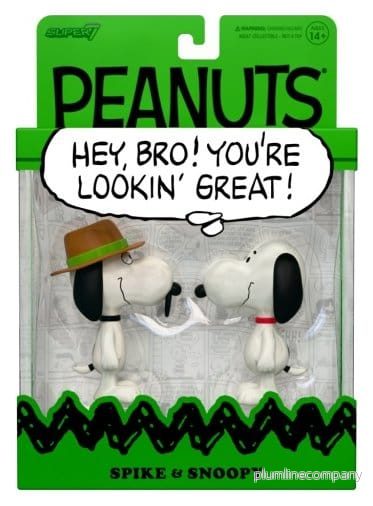 Peanuts ReAction actionfigurer 2-pack Snoopy & Spike, cirka 10 cm Peanuts ReAction actionfigurer 2-pack Snoopy & Spike, cirka 10 cm