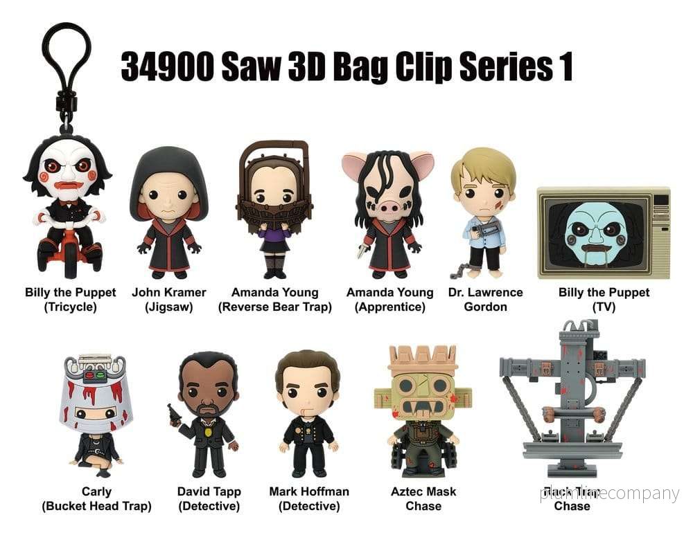 Saw 3D PVC Bag Clips Serie 1 Blind Bag-display (24)