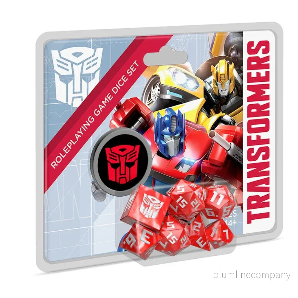 Transformers RPG Dice Set - 8-delad tärningsuppsättning för rollspel - Bild 2