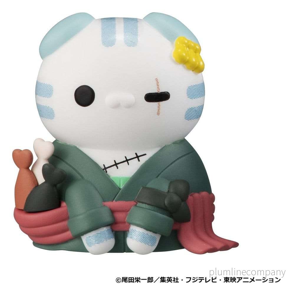 One Piece Mega Cat Project Mini Figures NyanPieceNyan! I'm gonna be king of Paw-rates!! Blind Box-assortiment (8) – återutgåva - Bild 3