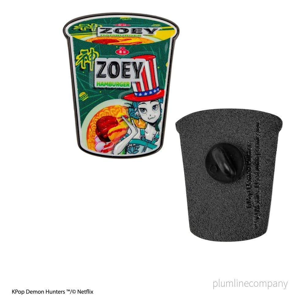 KPop Demon Hunters Pin med Zoey Hamburger Noodles - Bild 3