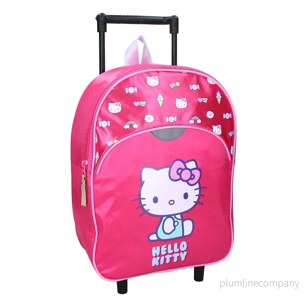 Hello Kitty Ryggsäck med Hjul – Follow The Rainbow 33 cm Hello Kitty Ryggsäck med Hjul – Follow The Rainbow 33 cm