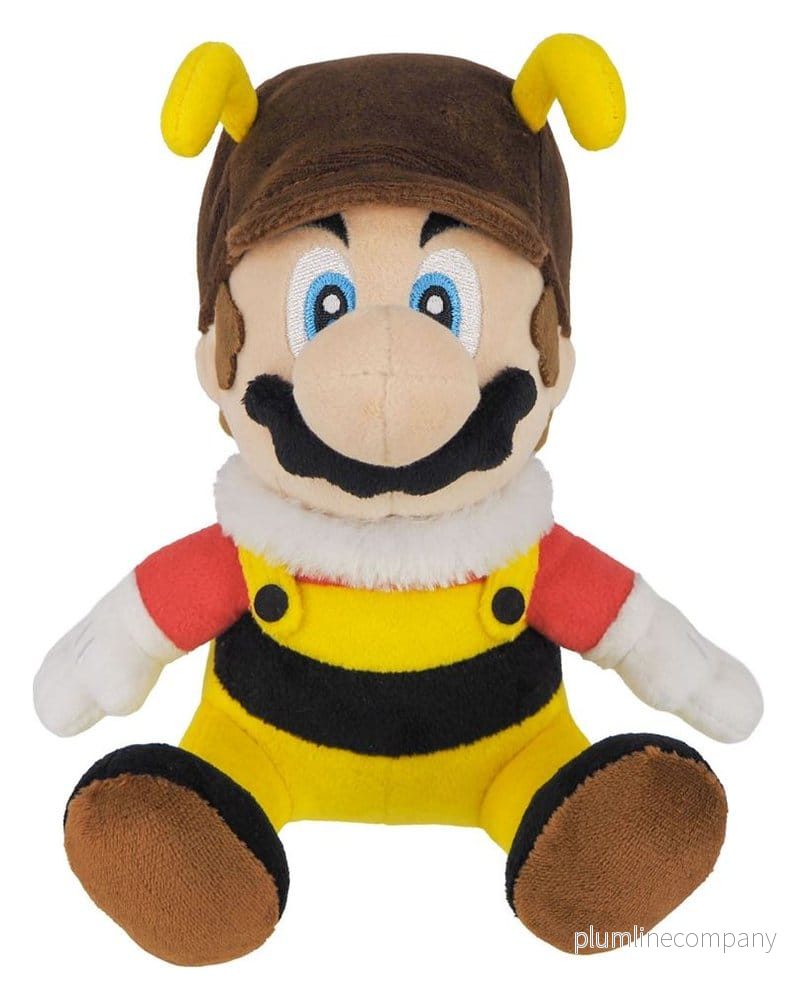 Super Mario gosedjur Bee Mario, cirka 18 cm högt Super Mario gosedjur Bee Mario, cirka 18 cm högt