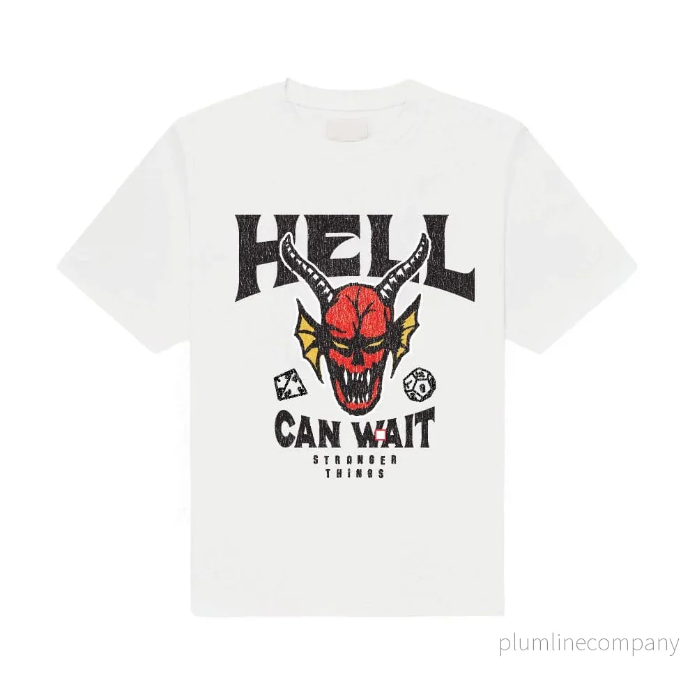 Stranger Things T-shirt Hell Can Wait (vit)
