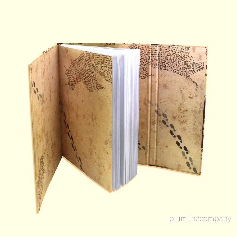 Harry Potter Magnetisk A5 Anteckningsbok - Marauders Karta - Bild 3