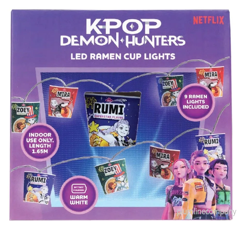 KPop Demon Hunters String Lights Ramen KPop Demon Hunters String Lights Ramen