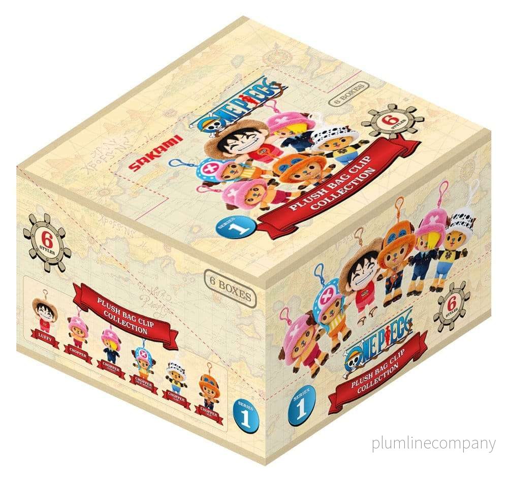 One Piece plysch-nyckelringar Blind Box-display 11 cm (6)