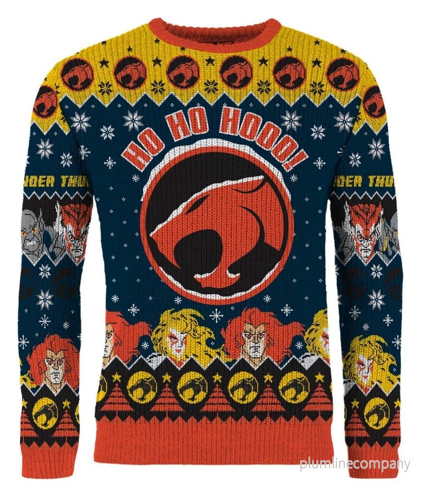 Thundercats jultröja – officiell vintertröja med Thundercats-logotyp och karaktärer Thundercats jultröja – officiell vintertröja med Thundercats-logotyp och karaktärer