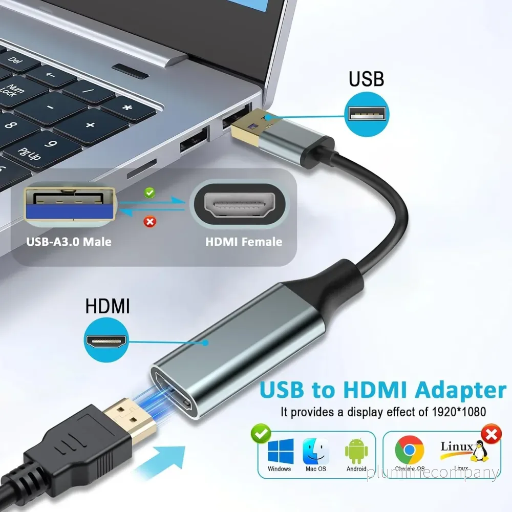 NÖRDIC USB3.0 till HDMI omvandlare 1080P 60Hz - Bild 2