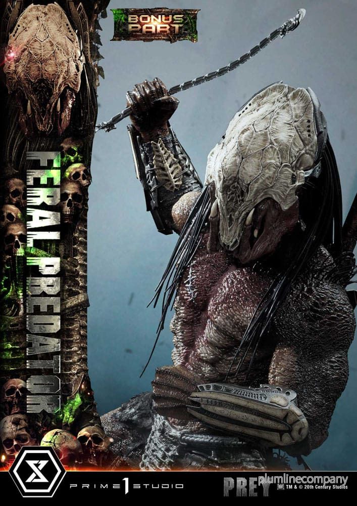Prey (Movie) Museum Masterline Series Statue 1/3 Feral Predator Deluxe Bonus Version 89 cm - Bild 3