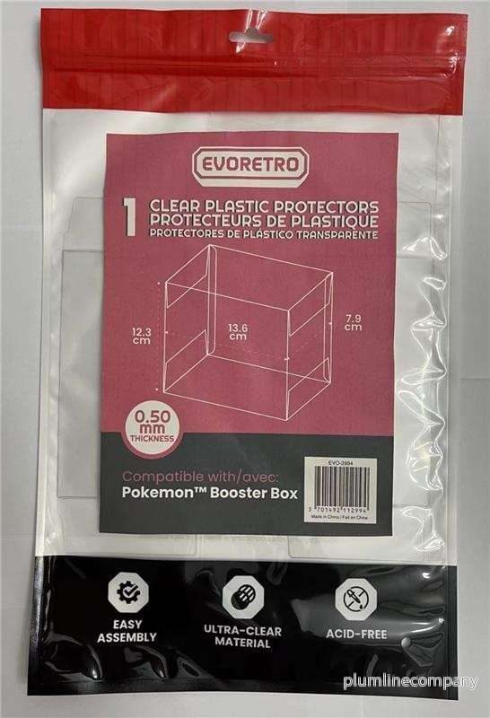Evoretro PET Display Case Protector för Pokémon Booster Box (1-pack) Evoretro PET Display Case Protector för Pokémon Booster Box (1-pack)