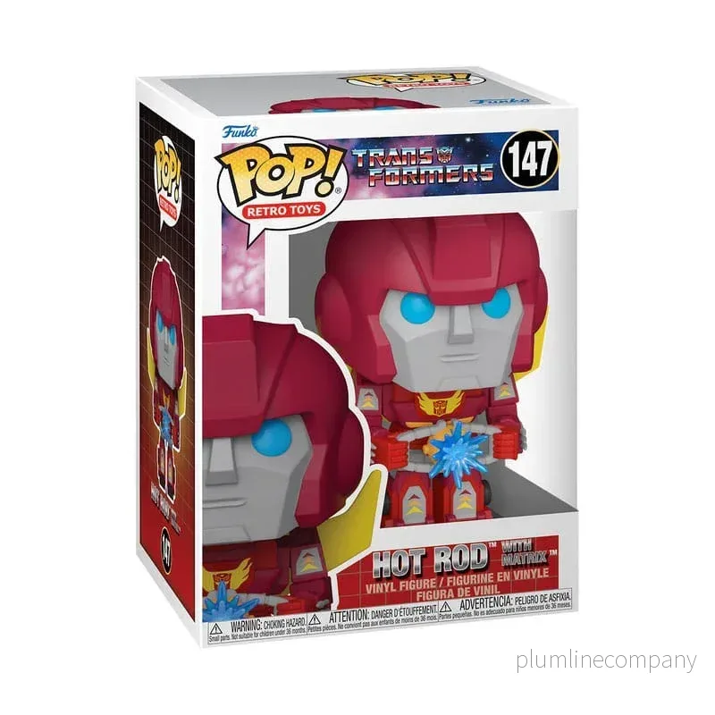 Transformers Retro Series POP! TV Vinyl Figur Hot Rod med Matrix 9 cm - Bild 3