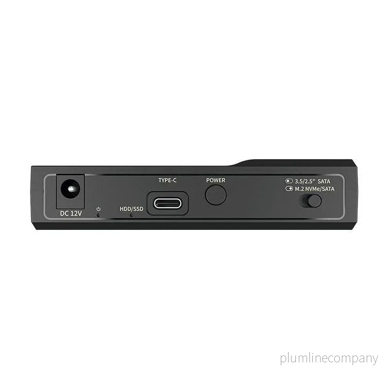 Maiwo K10635P2 USB-C adapter till NVMe/SATA M.2 SSD och 2,5″/3,5″ SATA HDD USB-C 3.2 10Gbps