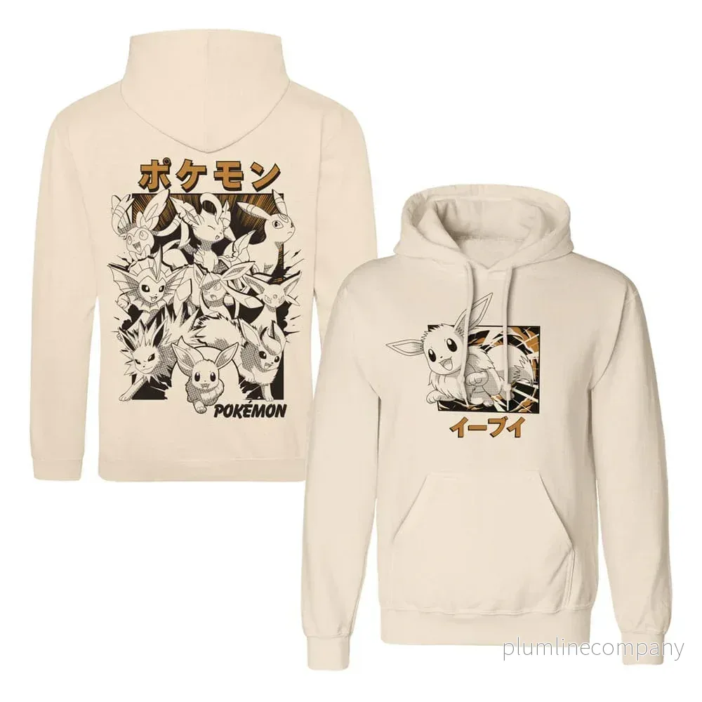 Pokémon Hooded Sweater Eevee Evolutions Katakana - Bild 2