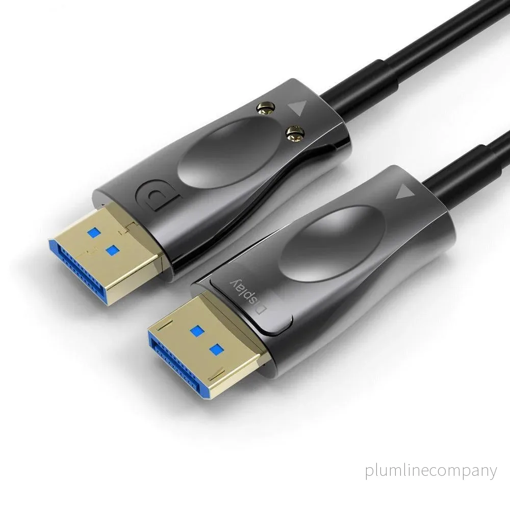 NÖRDIC 15m Fiber AOC Displayport till Displayport kabel ver 1.4 UHD 8K 60Hz 4K 120Hz 32,4Gbps 10-bit HDR NÖRDIC 15m Fiber AOC Displayport till Displayport kabel ver 1.4 UHD 8K 60Hz 4K 120Hz 32,4Gbps 10-bit HDR