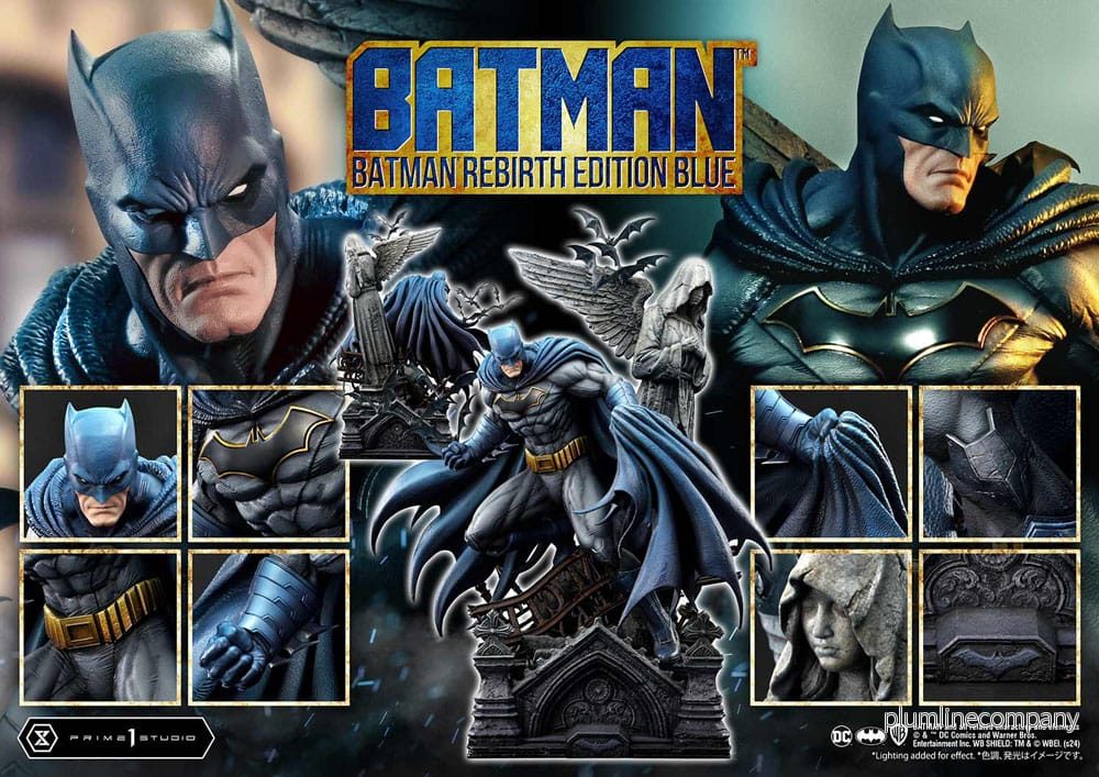 Batman Ultimate Premium Masterline Series staty 1/4 Batman Rebirth Edition Blue 71 cm - Bild 2