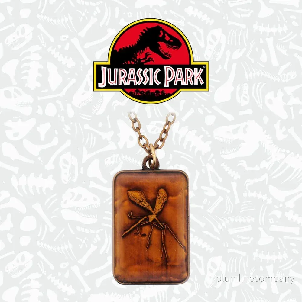 Jurassic Park Replika Halsband med Bärnstenspendant Limited Edition - Bild 3