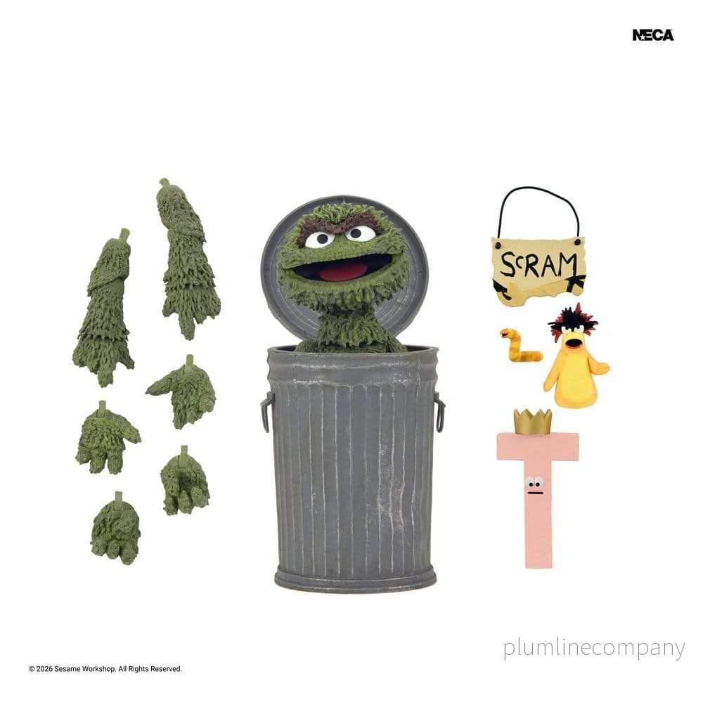 Sesame Street Ultimate Action Figure Oscar the Grouch 18 cm - Bild 2