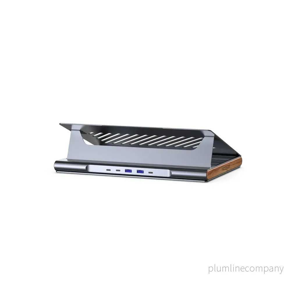 NÖRDIC bärbart laptopställ med hubb 2xUSB-A 3.1 2xUSB-C - Bild 2