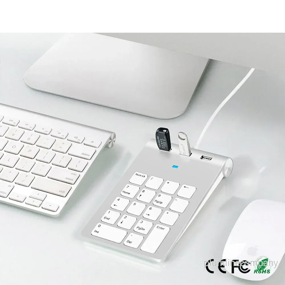 NÖRDIC USB numeriskt tangentbord och 3xUSB Hubb 18 tangenter - Bild 2