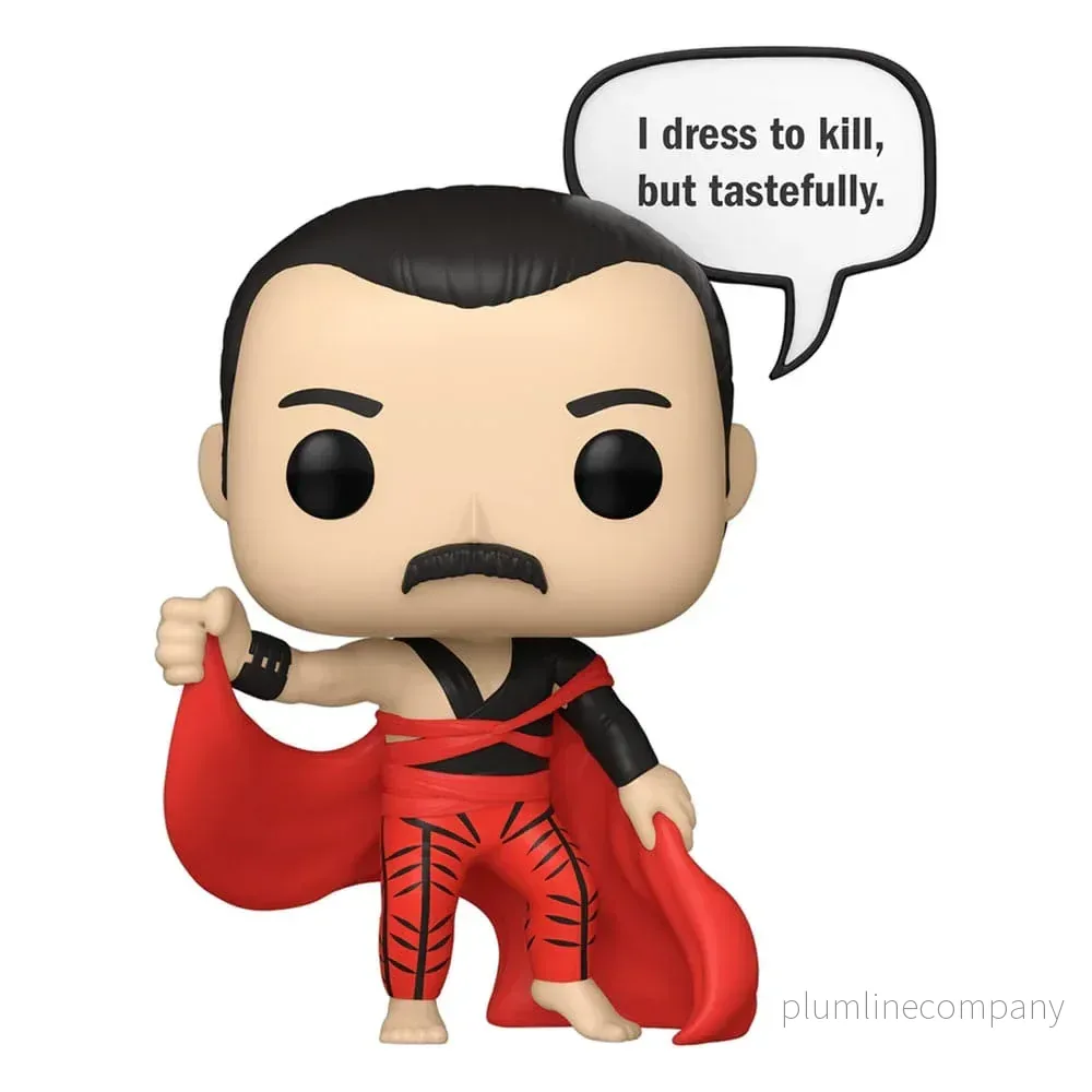 Queen POP! Rocks Vinyl Figur Freddie Mercury (I Dress to Kill) 9 cm Queen POP! Rocks Vinyl Figur Freddie Mercury (I Dress to Kill) 9 cm