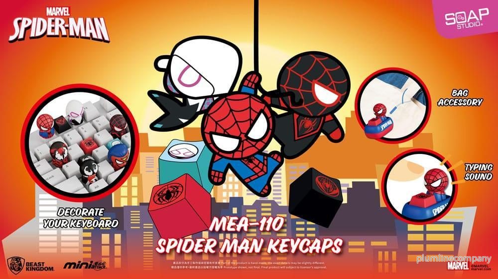 Spider Man Mini Egg Attack Blind Box Figurer nyckelringar 5 cm Sortiment (6) - Bild 3