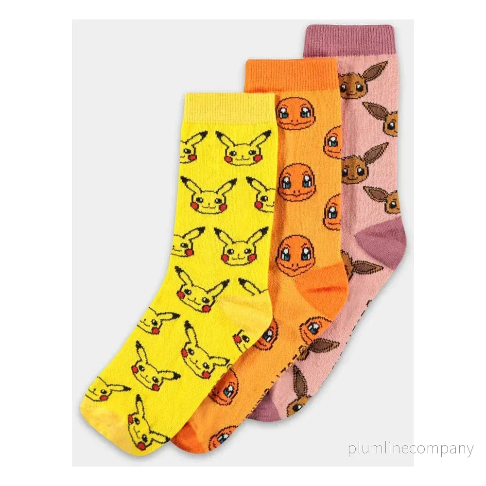 Pokémon Strumpor 3-Pack Tre Ikoner EU 35-38 - Bild 2