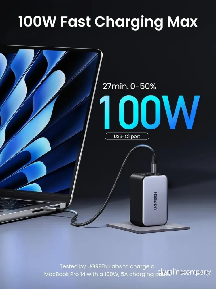 UGREEN Nexode X USB C-laddare 100 W - Bild 2