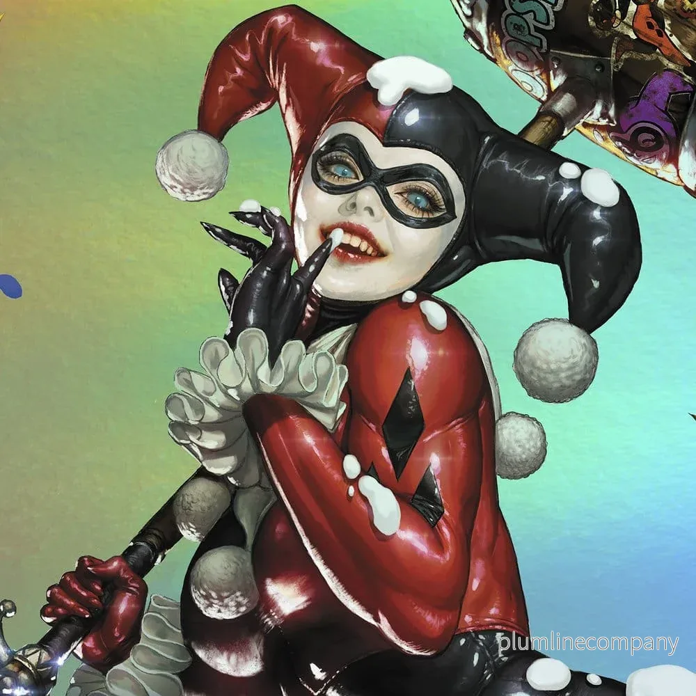 DC Comics konsttryck Harley Quinn (Exklusiv utgåva) 41 x 61 cm - oframad - Bild 2
