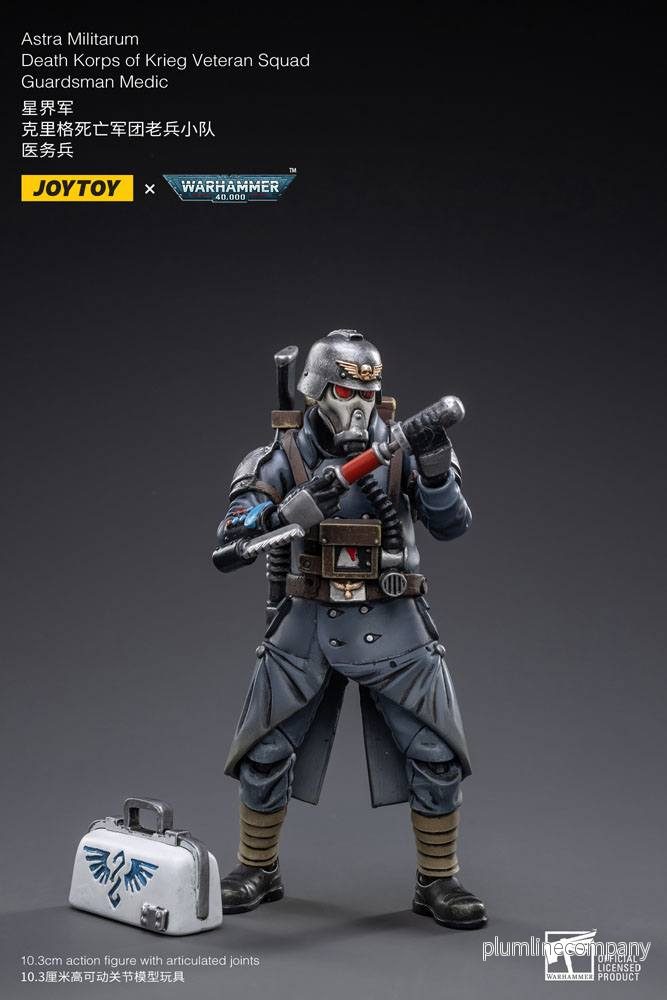 Warhammer 40k Action Figur 1/18 Death Korps of Krieg Veteran Squad Guardsman Medic 10 cm - Bild 3