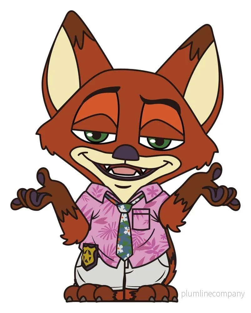 Zootopia Figurbank Nick Wilde – Officiellt Licensierad PVC Spara Gris Zootopia Figurbank Nick Wilde – Officiellt Licensierad PVC Spara Gris