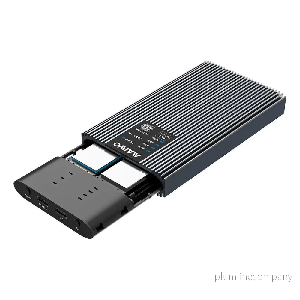 Maiwo K2022S extern kabinett för hårddiskkloning M.2 SATA SSD USB3.2 5Gbps 1:1 Maiwo K2022S extern kabinett för hårddiskkloning M.2 SATA SSD USB3.2 5Gbps 1:1