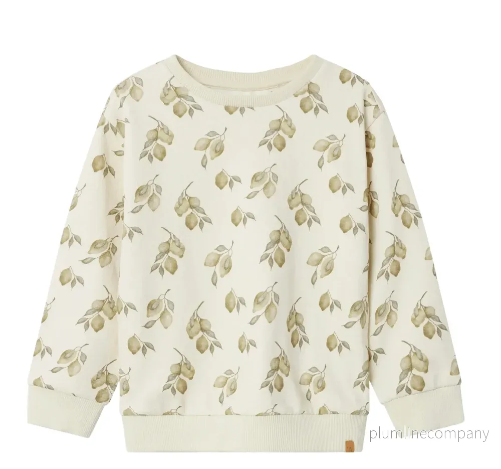 Sweatshirt - NMNJOBO KIO LS LOOSE SWEAT LIL - Turtledove LEMONS