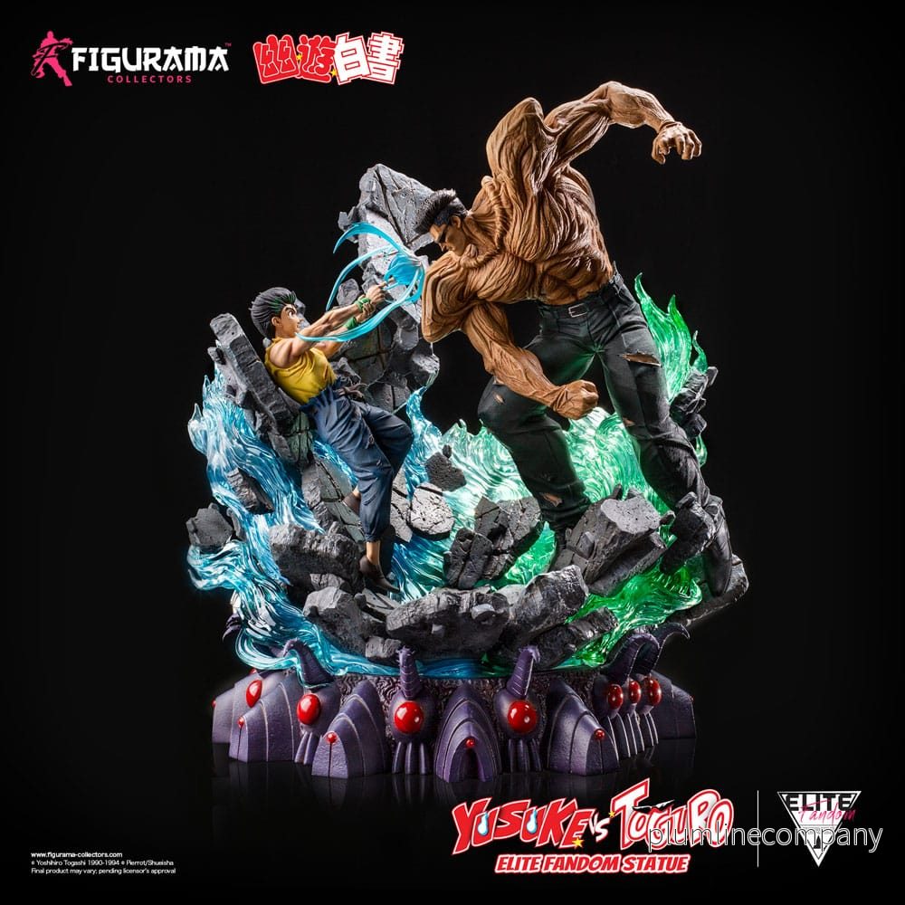 Yu Yu Hakusho Elite Exclusive staty 1/6 Yusuke vs Toguro 59 cm