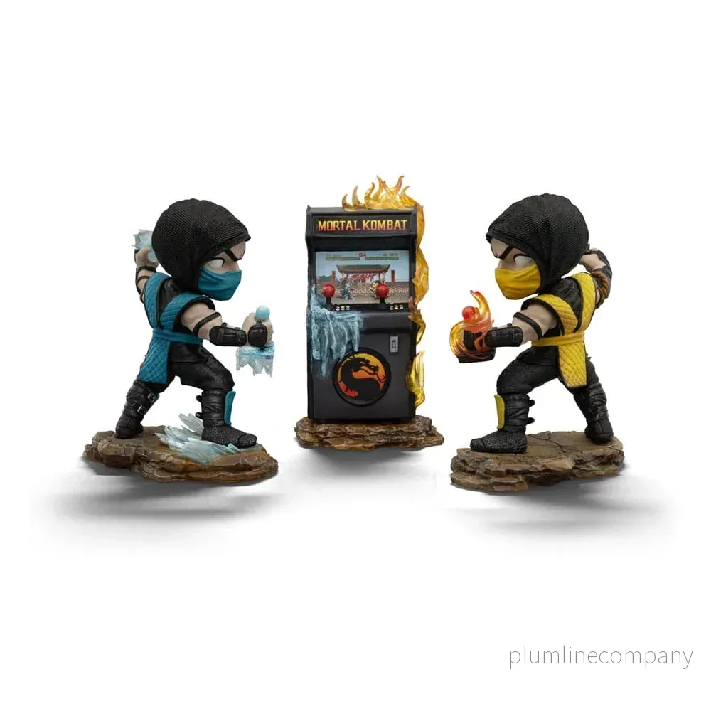 Mortal Kombat Mini Co. PVC Figurer Scorpion vs. Subzero Arcade Set 15 cm Mortal Kombat Mini Co. PVC Figurer Scorpion vs. Subzero Arcade Set 15 cm
