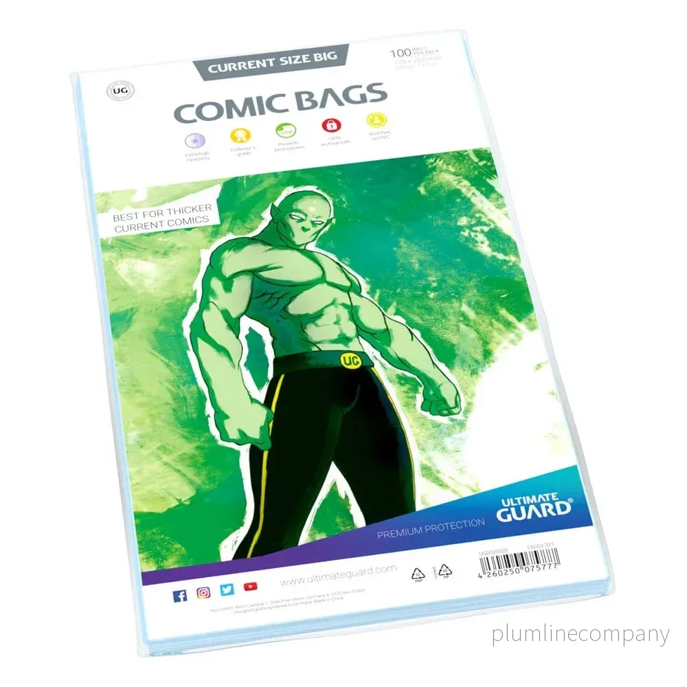 Ultimate Guard Comic Bags Standard (100) - Skydd för Ditt Samlarvärde - Bild 3