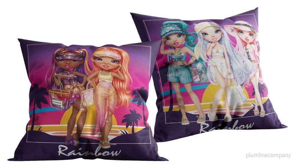 Rainbow High Holiday kudde 40 x 40 cm Rainbow High Holiday kudde 40 x 40 cm