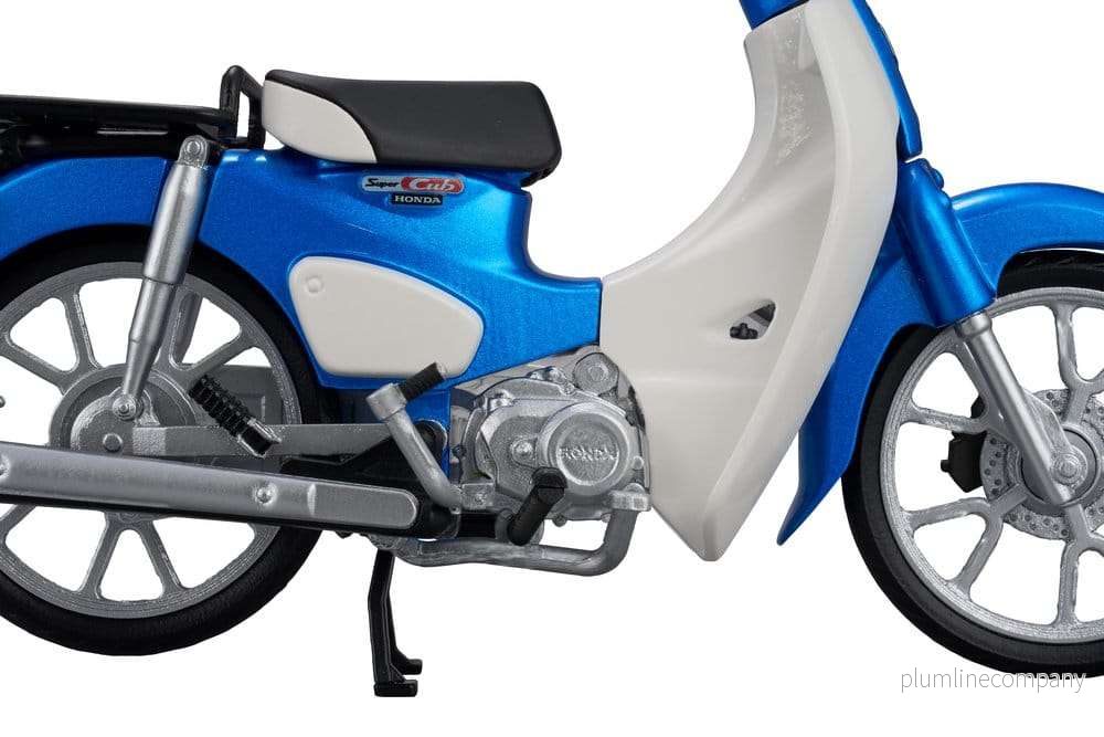 Honda Kaitanics Plastic Model Kit Super Cub 110 Glint Wave Blue Metallic - Bild 3