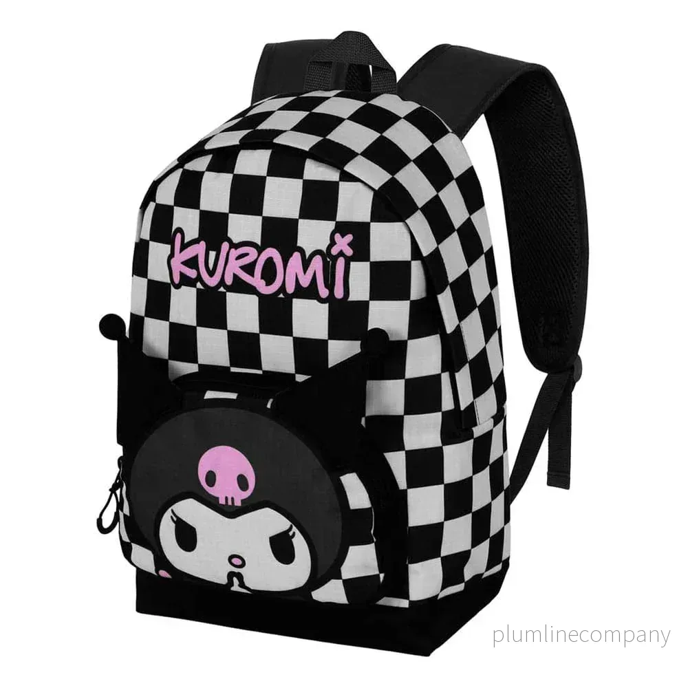 Sanrio Fan HS Ryggsäck Kuromi B & W 2.2 Black – Officiell Licens Sanrio Fan HS Ryggsäck Kuromi B & W 2.2 Black – Officiell Licens