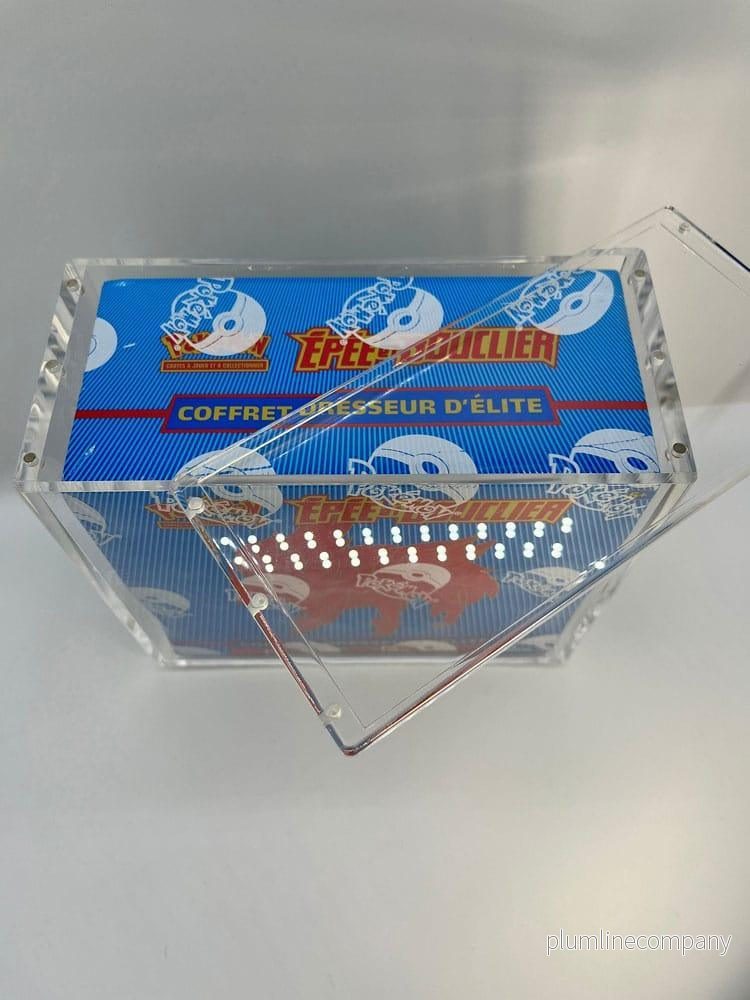 Evoretro Akryl Display Case för Booster Boxes / Elite Trainer Boxes Ver. 1 med Magnetlås