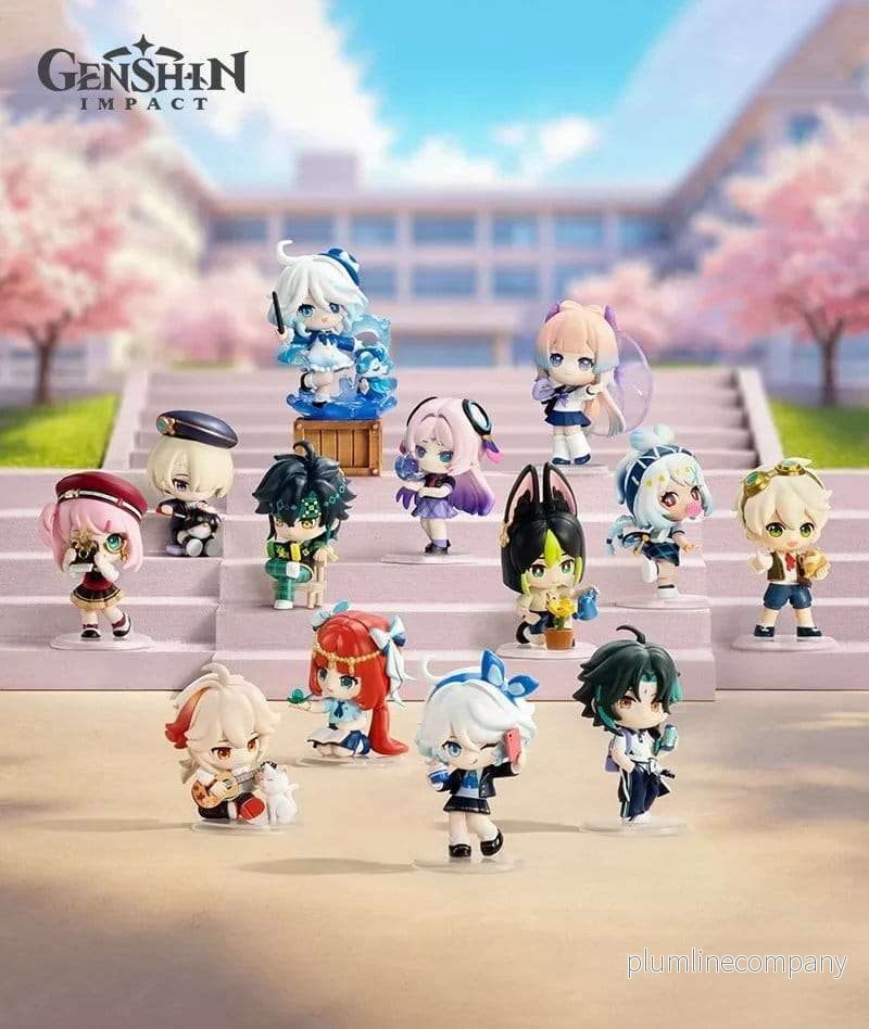 Genshin Impact Chibi Mini Figures Academy's Light and Shadow Poetry Blind Box Display (12) - Bild 3
