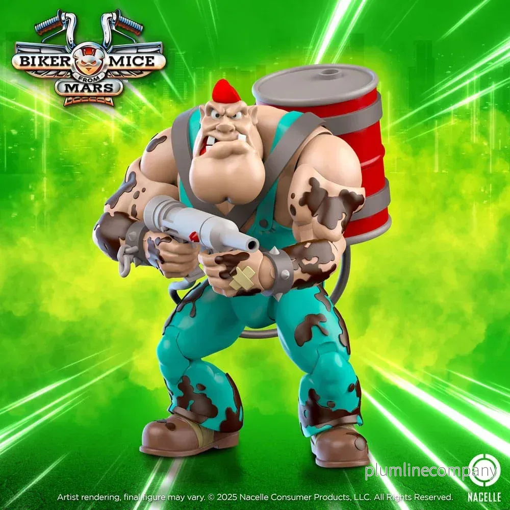 Biker Mice From Mars Action Figur Greasepit 18 cm Biker Mice From Mars Action Figur Greasepit 18 cm