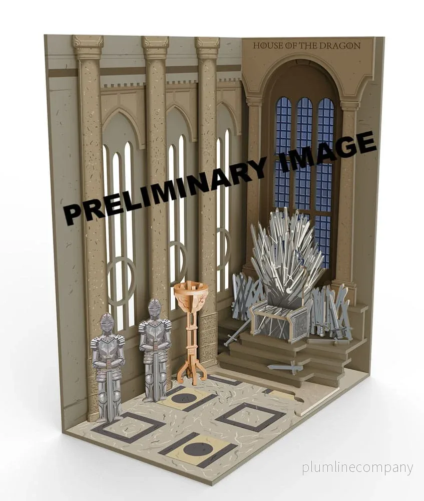 House of the Dragon Tiny Adventures Book Nook Mini Diorama Iron Throne 23 cm - Bild 2