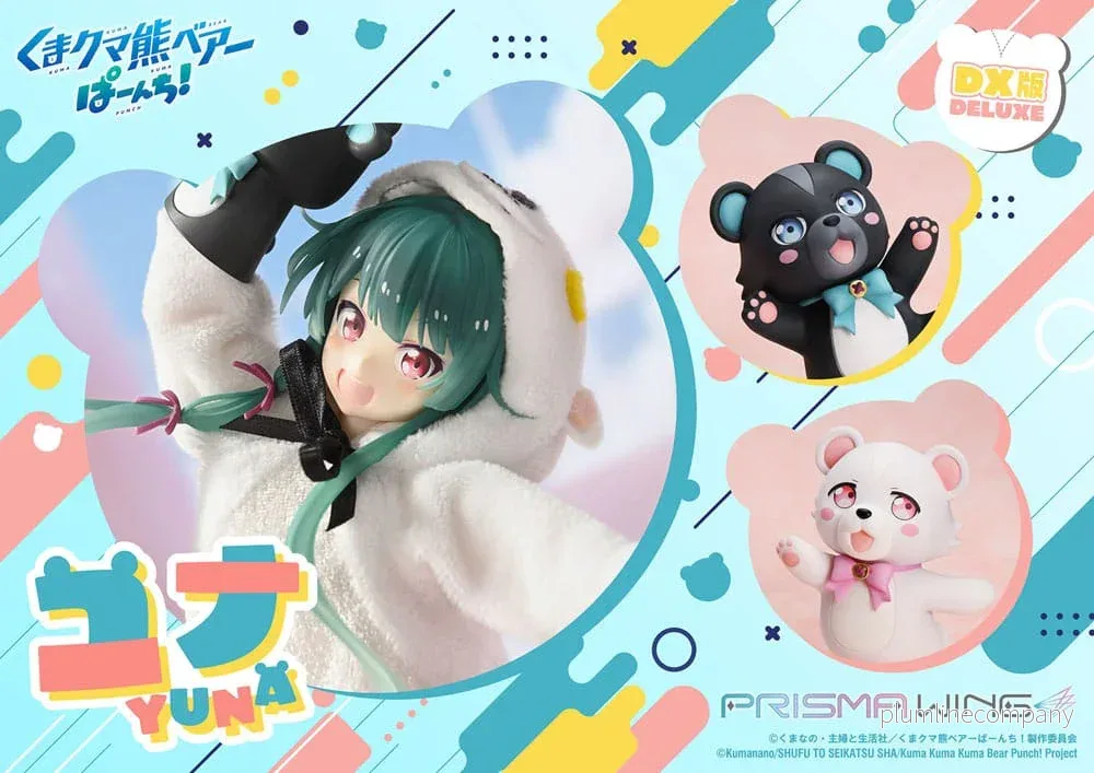 Kuma Kuma Kuma Bear Punch! Prisma Wing PVC Figur 1/7 Yuna Deluxe Version 28 cm - Bild 3